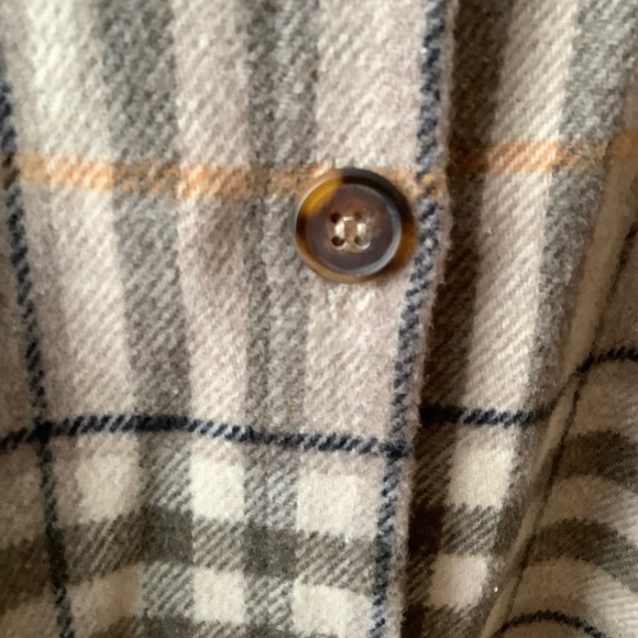 C'EST MOI Beige Plaid Shirt Jacket O/S - Picture 8 of 11